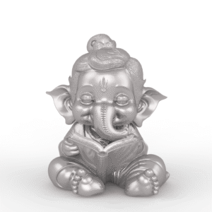 ganesh ji reading book– cute ganesh ji for study table, home temple and car dashboard