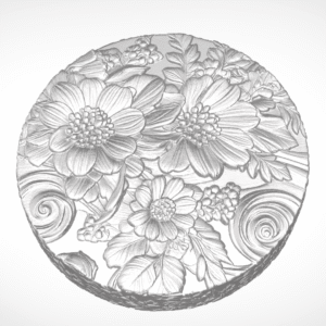 divine blossom round singhasan