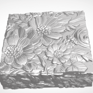 floral relief rectangle singhasan for god idol